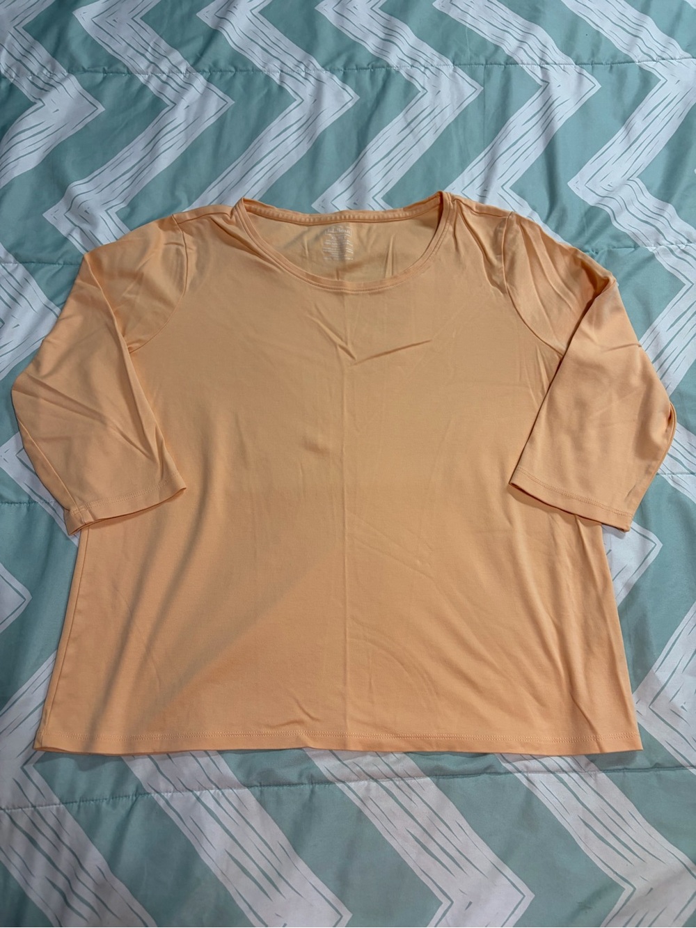 L.L. Bean Women’s Petite Elbow-Length Sleeve Crew Neck Top